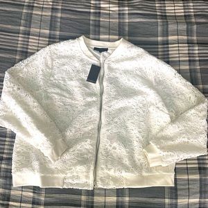 Eloquii Embroidered Bomber Jacket